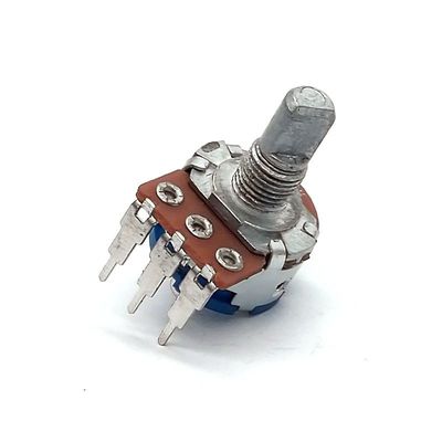 品質  150V AC 500k Potentiometer With Switch 15mm 3 Position Mixer Console 工場