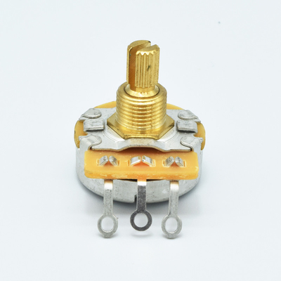 24mm CTS様式の金属シャフト15.5mm B500kの回転式ギターの電位差計