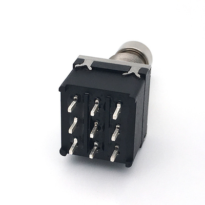 9 Pin 3pdtはスイッチ500Vエレクトリック・ギターのためのずかずかと歩く