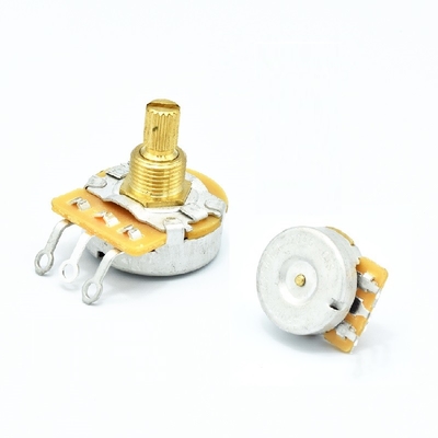 白い10000ohmエレクトリック・ギターの鍋0.125w B100kの電位差計