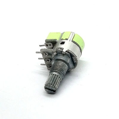 二重12mm回転式電位差計カーボン フィルム100kの音量調節6 Pin