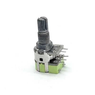 二重12mm回転式電位差計カーボン フィルム100kの音量調節6 Pin