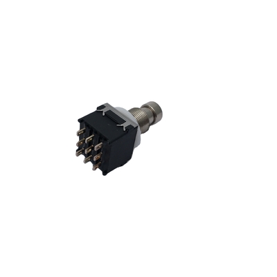 17mm プッシュボタン フットスイッチ Stomp 3pdt エレキギター 中古