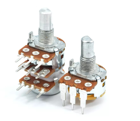 二重250v A10kの電位差計6 Pin 16mm