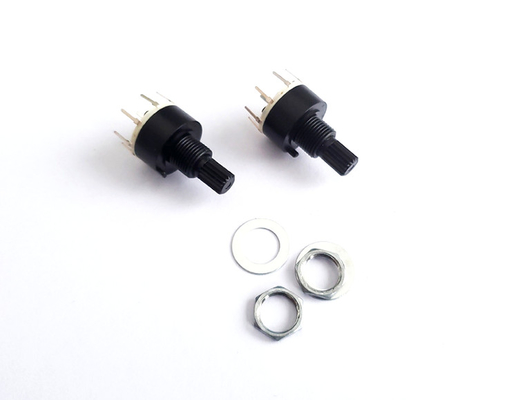 プラスチック16mm 8位置のロータリー スイッチの単一のポーランド人0.3Aのヒーター冷却装置