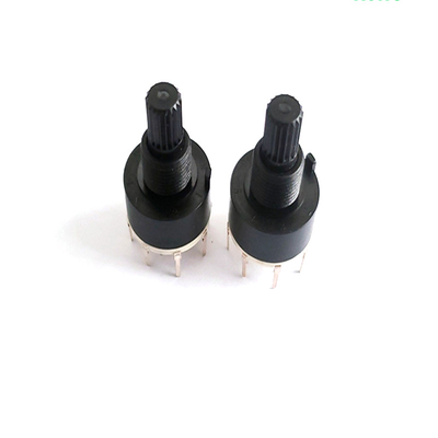 プラスチック16mm 8位置のロータリー スイッチの単一のポーランド人0.3Aのヒーター冷却装置